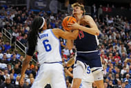 Arizona's Henri Veesaar could be a portal target for North Carolina. (Photo Credit: IMAGN)